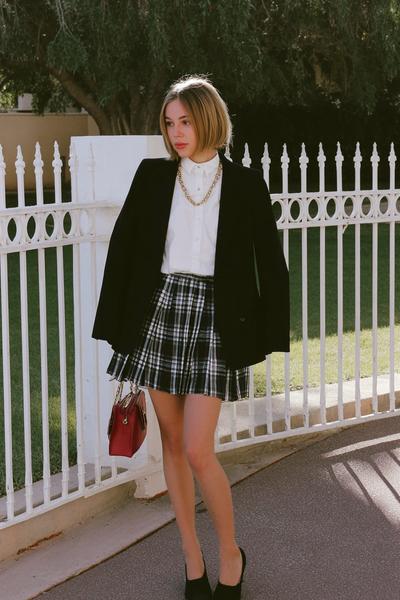 10. School outfit 2026: Ahs Style Outfits For School plaid skirt and blazer