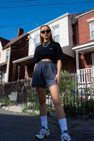 10. Baggy Shorts and Tall Socks Y2K Outfit for Summer