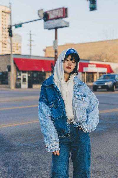 18. Layered Hoodie Under Denim Jacket Y2K Outfit